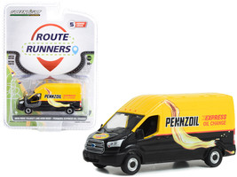 2019 Ford Transit LWB High Roof Van &quot;Pennzoil Express Oil Change&quot; Yellow and ... - £16.77 GBP