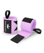 TECEUM Weightlifting 18&quot; Wrist Wraps with Thumb Loop  Heavy Duty Wrist Pink - $27.63 CAD