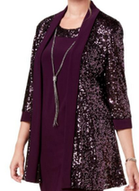 RandM Richards Womens Metallic Sequined Blazer, Size 8 - $19.80