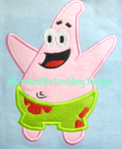 Patrick Spongebob Applique Machine Embroidery Design  - £3.14 GBP