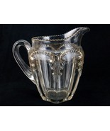 Antique Glass Water Pitcher, Fostoria Glass Priscilla Pattern, Circa 1901 - $127.35