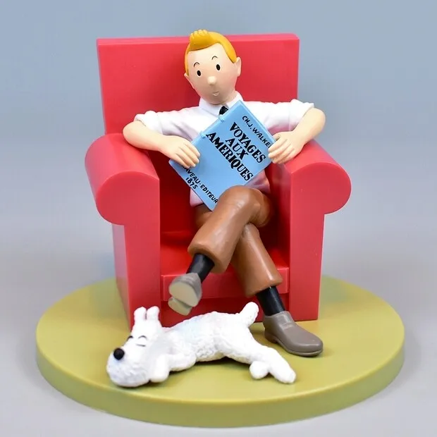 The Adventures of Tintin Tintin Figurine PVC Statue big Figure 14cm high... - $42.99