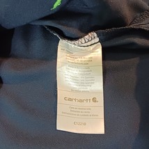 Carhartt Women's Force V-Neck Pockets Blue Workwear Top Short Sleeve Size Large image 5