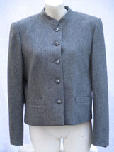 Schrader Sport Vintage Equestrian Stand Collar Cropped Wool Jacket Womens Medium - £26.12 GBP