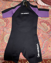 Lemorech Shorty Neoprene Wetsuit 2mm Youth 14 Purple Black - €21,55 EUR