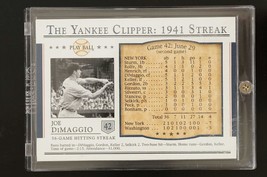 2003 UD Baseball Play Ball The Yankee Clipper 1941 Streak Joe DiMaggio S-42 HOF - £8.18 GBP