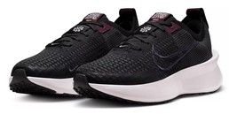 New Nike Interact Run Women&#39;s Running Shoes FD2292 002 Black/Purple Size 7 - $79.19