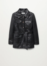 Black Leather Over Coat Women Pure Lambskin Size XS S M L XL XXL Custom ... - £143.50 GBP