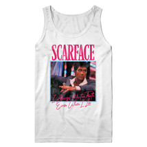Scarface Tell Truth When I Lie Men&#39;s Tank The World is Yours Pacino Gangster - £22.31 GBP+