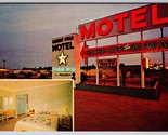 Desert Star Motel Multi View Bakersfield California CA UNP Chrome Postca... - $6.88