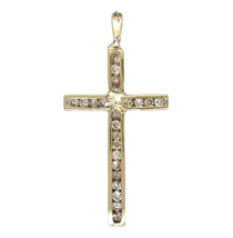 10k Yellow Gold 1/4ctw Diamond Cross Pendant 1.1g - $343.00