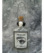Pickled Eyeballs Glass Elixir Bottle Prop Potion Spell Witches Curse Apo... - $252.42 MXN