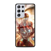 Marvel&#39;s, Iron Man 9, Tempered Glass Samsung Galaxy S21 Cases - 5G Plus Ultra - £17.68 GBP