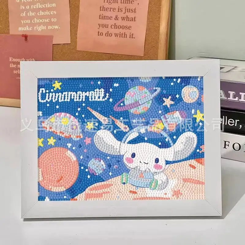 Sanrio Cinnamoroll DIY Diamond Painting with Frame Kit Handicraft Accessories - £8.56 GBP