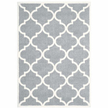 8&#39; X 11&#39; Grey And Ivory Geometric Shag Power Loom Stain Resistant Area Rug - $787.00