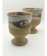 Vtg, His &amp; Hers, Olivia Lee {MOL} Art Pottery Dragon Design Goblets - $1,760.86 MXN
