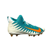 Nike Men Alpha Menace Pro Mid TD Miami Dolphins Football Cleats Aqua Siz... - £73.57 GBP