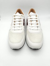 Bally Sprinter Calf Plain Leather Suede Sneaker Shoes White 13  $650 GL023064 - £140.55 GBP