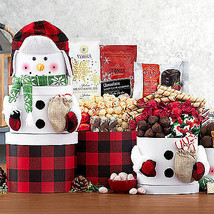 Snowman Sweets: Holiday Chocolate Gift Tower - $129.99