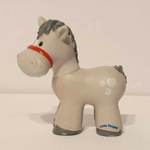 Fisher Price Little People GREY HORSE Whote Spots Nativity Farm Barn Ark Zoo - $4.95