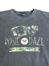 Rosie Daze Dog Retro Crewneck Sweatshirt LARGE Gray Boutique - £23.31 GBP