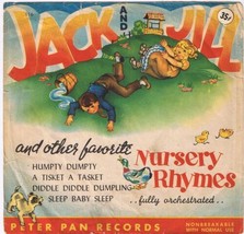 Jack &amp; Jill &amp; Other Favorite Nursery Rnymes 45 rpm Humpty Dumpty Diddle Dumpling - £3.81 GBP