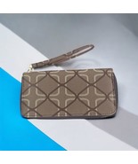 Womens Wallet Brown Zip Around Square Design Credit Cards Money ID NEW - £8.28 GBP