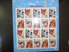 US # 3865-3868 The Art of Disney: Friendship Stamps MNH - 2 Sheets of 20, 2004 - £11.47 GBP
