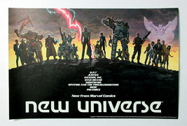 1986 Marvel New Universe comic poster:Star Brand,Psi-Force,DP7,Kickers,Nightmask - £15.35 GBP
