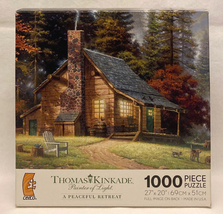 Ceaco Thomas Kinkade puzzle A Peaceful Retreat 1000 piece sealed new - $12.00