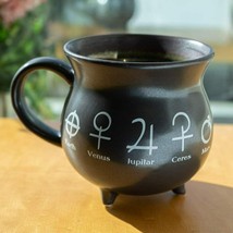 Alchemy Cauldron Ceramic Porcelain Coffee Mug Soup Bowl Earth Venus Jupitar Etc - £18.07 GBP