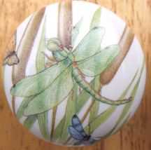 Cabinet Knobs  DragonFly in Reeds cat tails #1 and 2 - $10.40