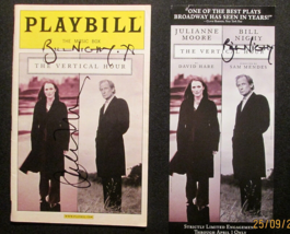 JULIANNE MOORE,BILL NIGHY (THE VERTICAL HOUR) HAND SIGN AUTOGRAPH PLAYBI... - £98.92 GBP