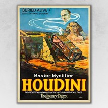 Master Mystifier Houdini Vintage Magic Unframed Print Wall Art - $1,264.61 MXN