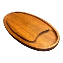 MCM Vintage Dansk IHQ Teak Charcuterie Board Cutting Board France 17.5 in x 9 in - $42.08