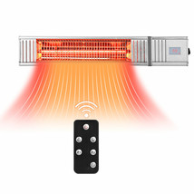 1500W Infrared Patio Heater w/Remote Control &amp; 24H Timer Indoor Outdoor ... - $166.99