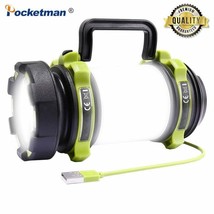 USB Rechargeable LED Torch Camping Flashlight Lumen Fishing Hunt Lantern Water - £36.43 GBP