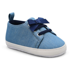 Child of Mine Baby Girls Chambray Sneaker Size 0-3 months - £15.92 GBP