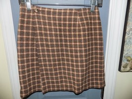 Ann Taylor Loft Wool Plaid Multi-Color Skirt Size 2 Women&#39;s EUC - £16.55 GBP