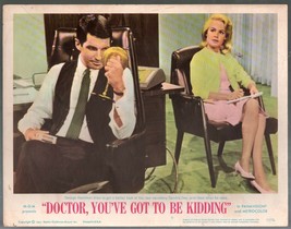 Doctor, You&#39;ve Got To Be Kidding Lobby Card #4 1967-Sandra Dee-George Ha... - $37.83
