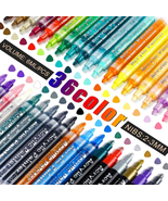 FUMILE 36 Colors Acrylic Paint Pen Markers, Acrylic Paint Markers for Ea... - £27.42 GBP