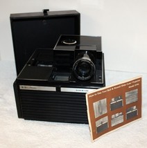 Vtg Kodak 977Q Cube Slide Projector ~ Fan Works Bulb Doesn&#39;t ~ Original Receipt - £31.96 GBP