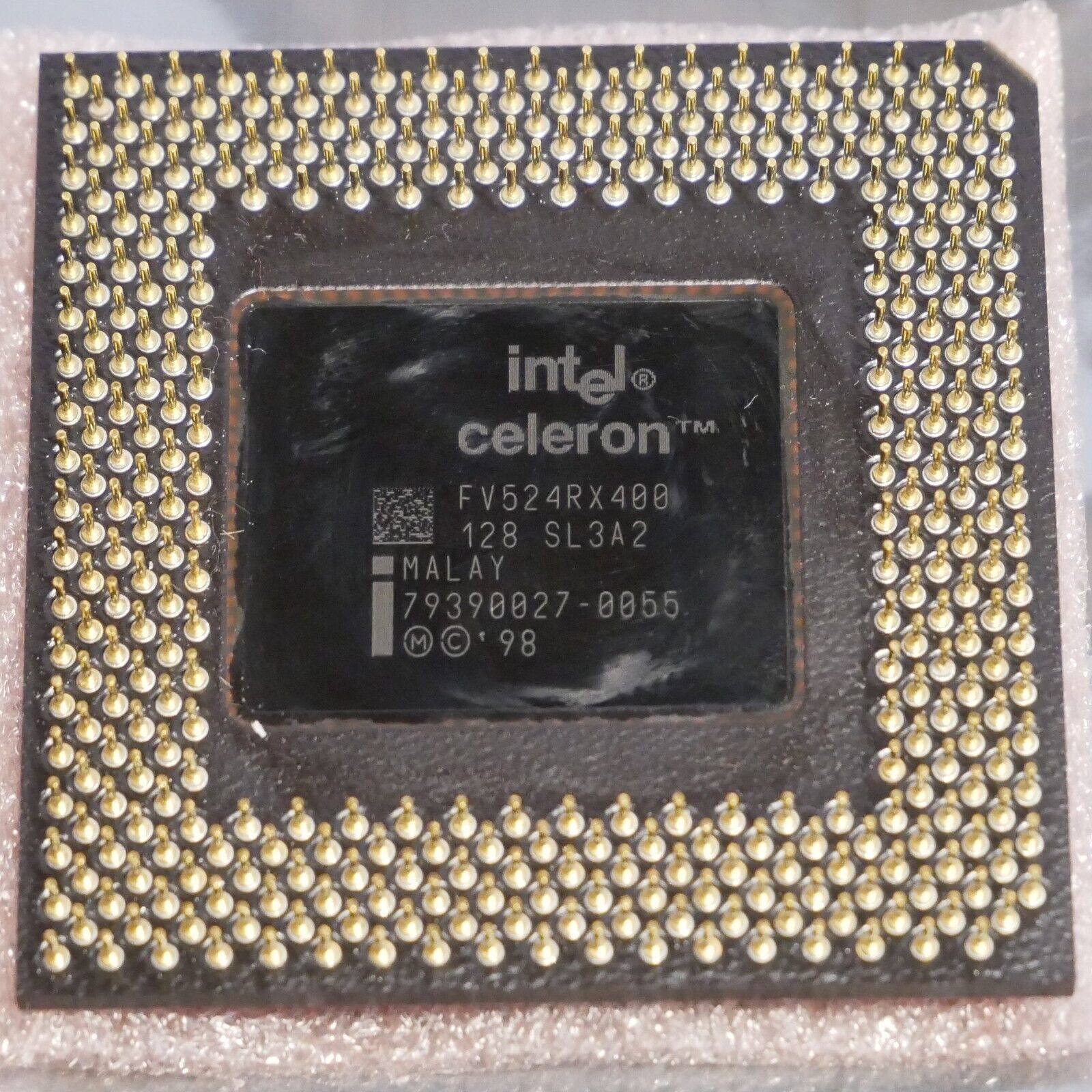 Intel Celeron SL3A2 400mhz 128 FV524RX400 CPU Processor - Tested 03 - $14.01