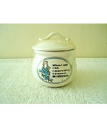 Vintage Alco Ind.&quot; NOS &quot; Ceramic Novelty Jar With Lid &quot; When I Said I Do &quot; - £18.33 GBP