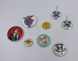 Lot of 8 Button Pin Backs And Badges Vintage McDonald’s, Hard Rock, Roger Rabbit - £14.06 GBP