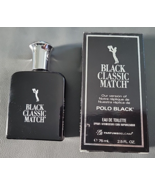 New Box Black Classic Match Eau De Toilette by Belcam Inc. 2.5 oz - £6.73 GBP