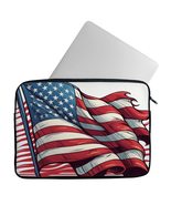 American Flag 2-Sided Print Mac Book Pro 14&quot; Sleeve - Graphic Laptop Sle... - £27.25 GBP