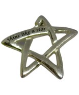 Star Minimalist Pendant Shine Like a Star Dainty Charm Silver Tone - £6.15 GBP