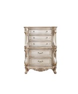 Gorsedd 5 Storage Drawers Chest, Golden Ivory Finish - $33,577.37 MXN