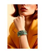 Elaine Coyne Verdigris Patina Brass Alligator Cuff Bracelet - $138.60